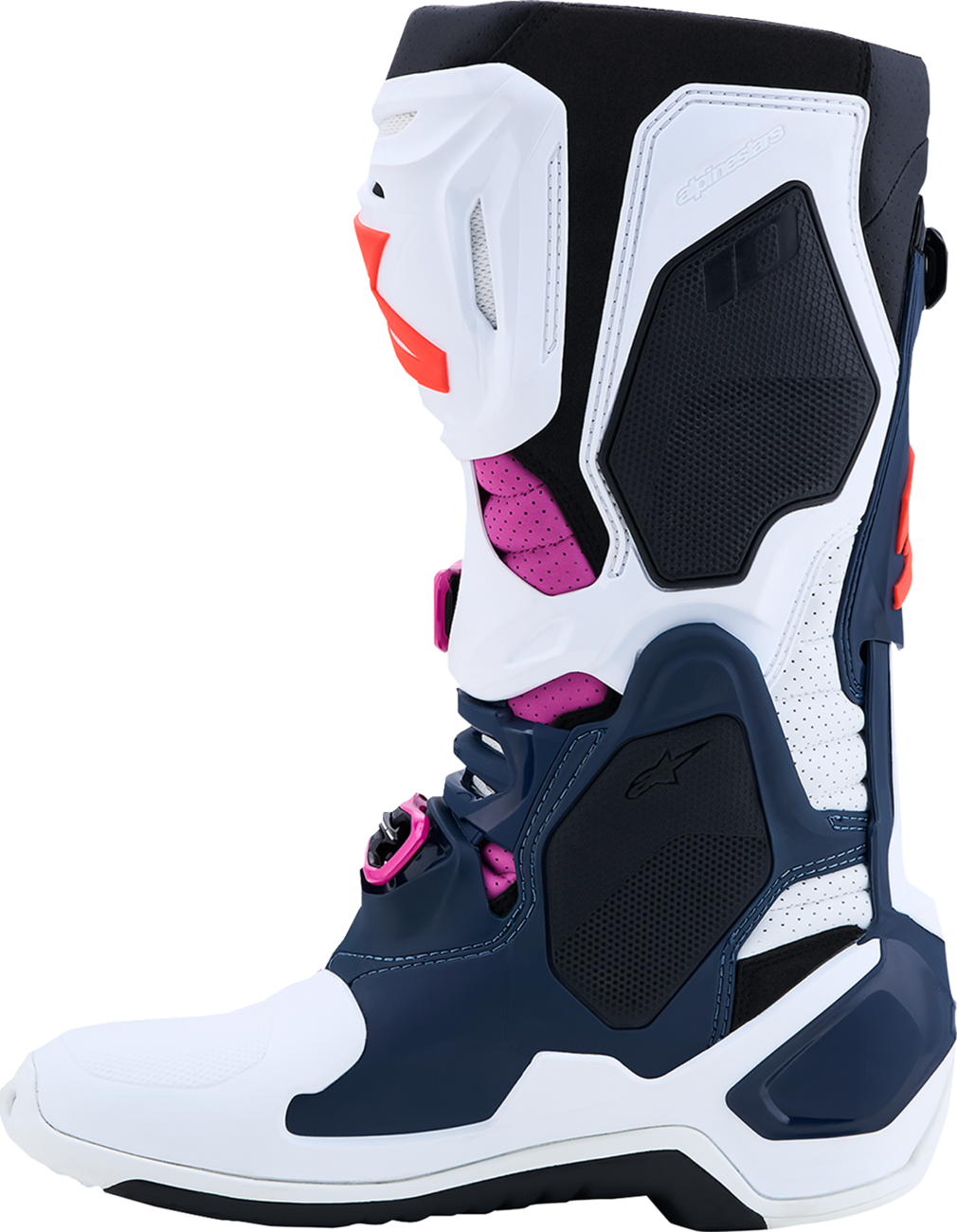 ALPINESTARS Tech 10 Supervented Boots - Dark Blue/White/Black/Fuchsia - US 14 / EU 49.5 2010520-7337-14