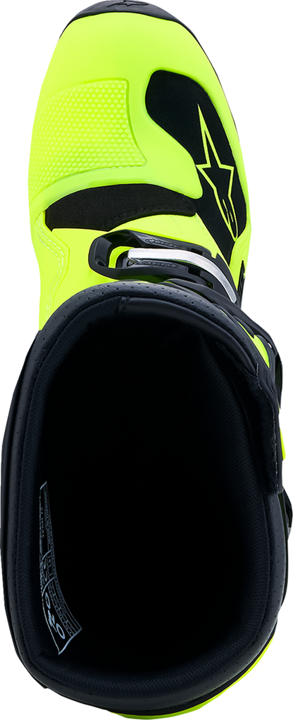 ALPINESTARS Youth Tech 7S Boots - Fluorescent Yellow/Black - US 4 / EU 37 2015017-551-4