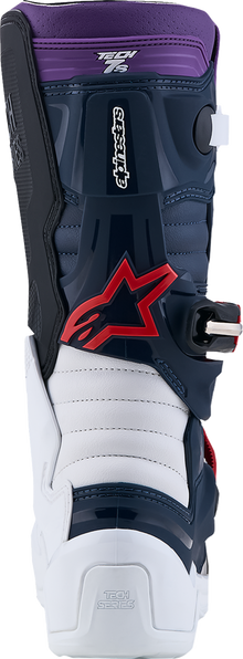 ALPINESTARS Youth Tech 7S Boots - Dark Blue/White/Black/Purple - US 2 / EU 34 2015017-7341-2