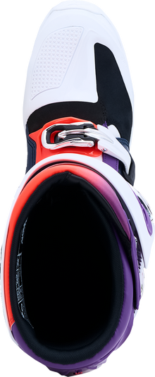 ALPINESTARS Tech 7 Boots - Purple/Blue/Fluorescent Red/White - US 8 / EU 42 2012025-3192-8
