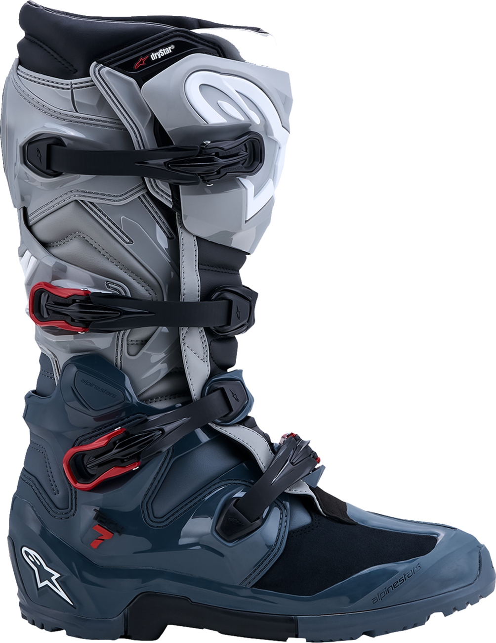 ALPINESTARS Tech 7 Enduro Drystar® Boots - Dark Gray/Red - US 9 / EU 43 2010526-9339-9
