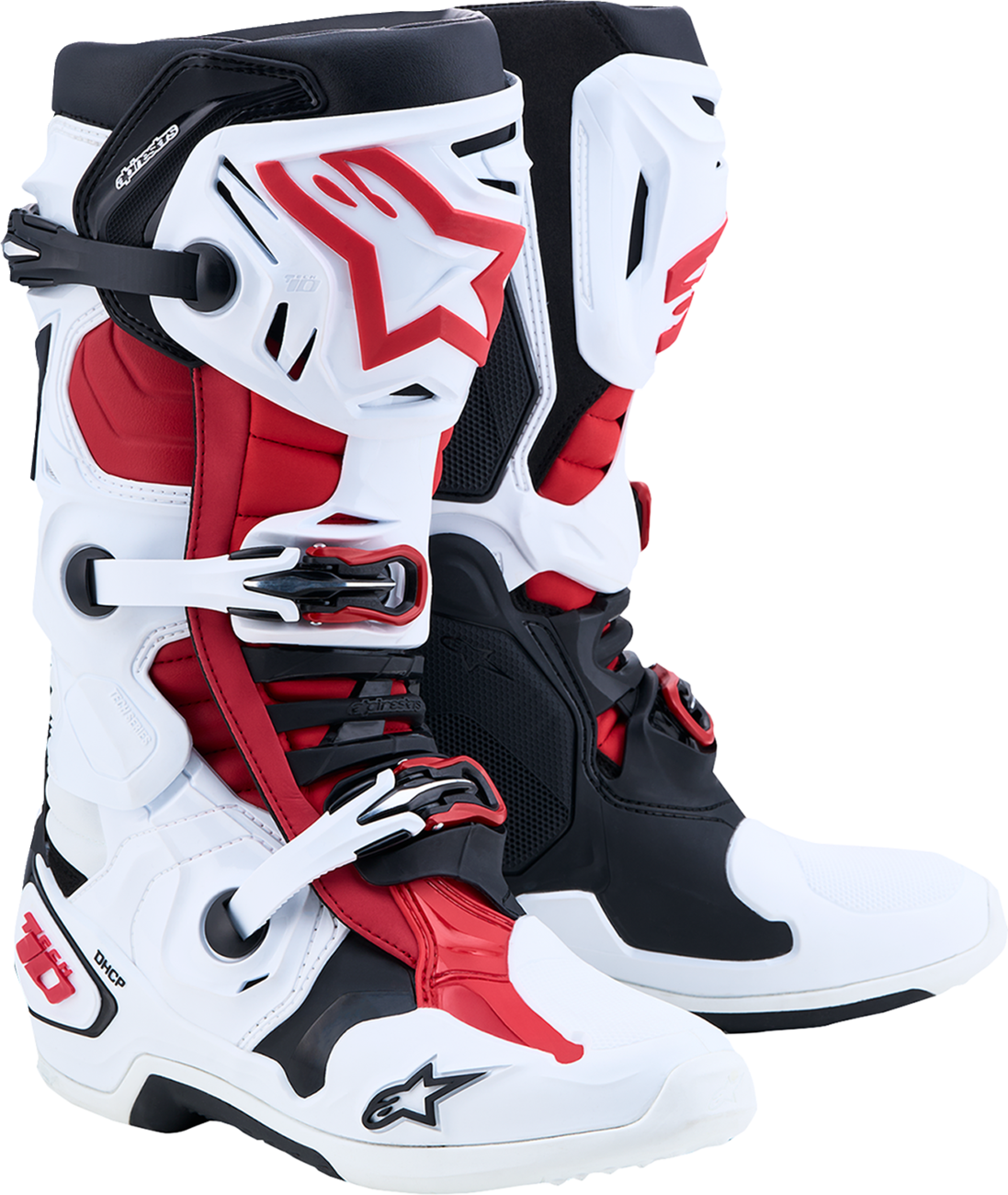 ALPINESTARS Tech 10 Boots - White/Black/Bright Red - US 11 / EU 45.5 2010020-2030-11