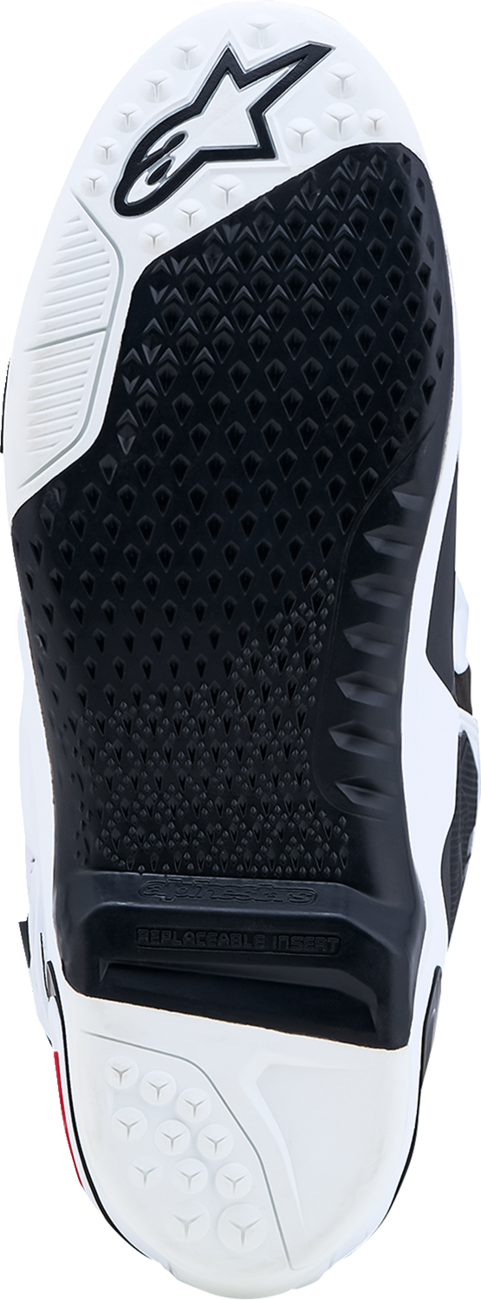 ALPINESTARS Tech 10 Boots - White/Black/Bright Red - US 13 / EU 48 2010020-2030-13