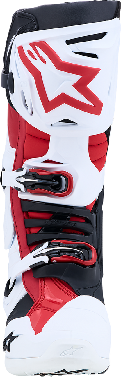 ALPINESTARS Tech 10 Boots - White/Black/Bright Red - US 11 / EU 45.5 2010020-2030-11