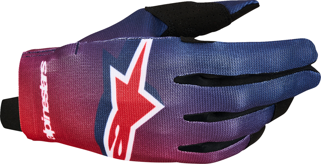 ALPINESTARS Radar Gloves - Fire Red/DeepBlue - Medium 3561824-3218-M