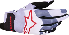 ALPINESTARS Radar Gloves - Ash Gray/Light Lilac/Red/Black - XL 3561824-9347-XL