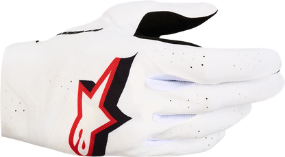 ALPINESTARS Supertech MX Gloves - White/Black/Fire Red - 4XL 3560627-2063-4XL