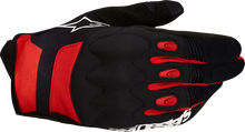 ALPINESTARS Techdura Gloves - Black/Bright Red - XL 3564524-1303-XL