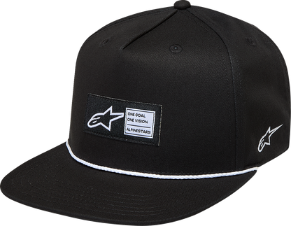 ALPINESTARS Label Snapback Hat - Black - One Size 1236-81438-10-OS