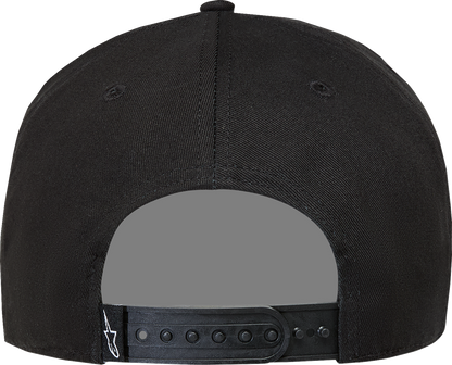 ALPINESTARS Label Snapback Hat - Black - One Size 1236-81438-10-OS