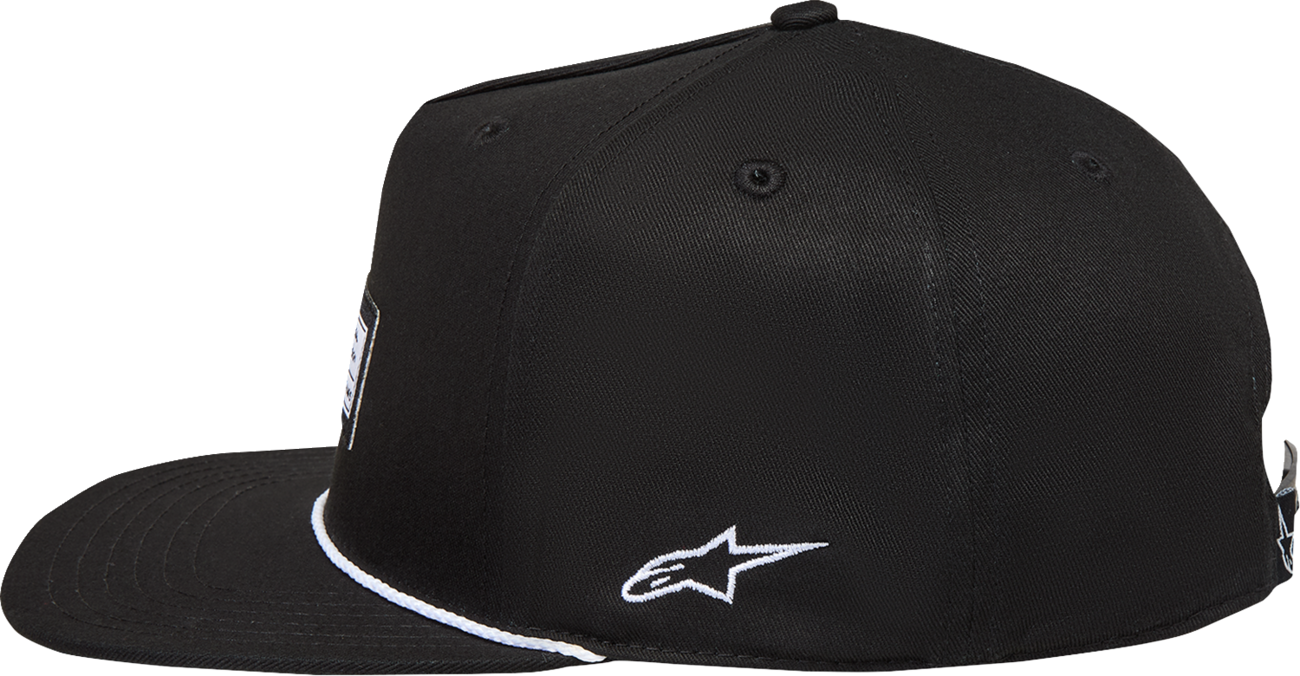 ALPINESTARS Label Snapback Hat - Black - One Size 1236-81438-10-OS