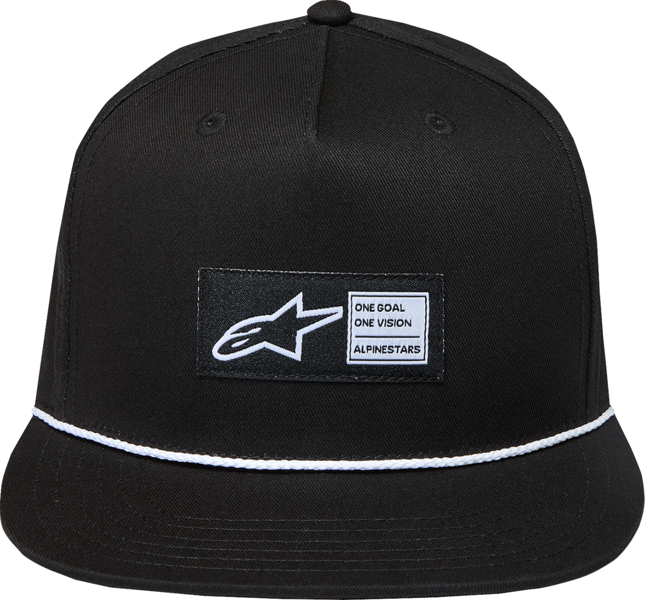 ALPINESTARS Label Snapback Hat - Black - One Size 1236-81438-10-OS