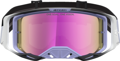 ALPINESTARS GOGGLES Vision 8 Goggle - Maven - Lavender/Black - Pink Mirror Lens 5101627-3234