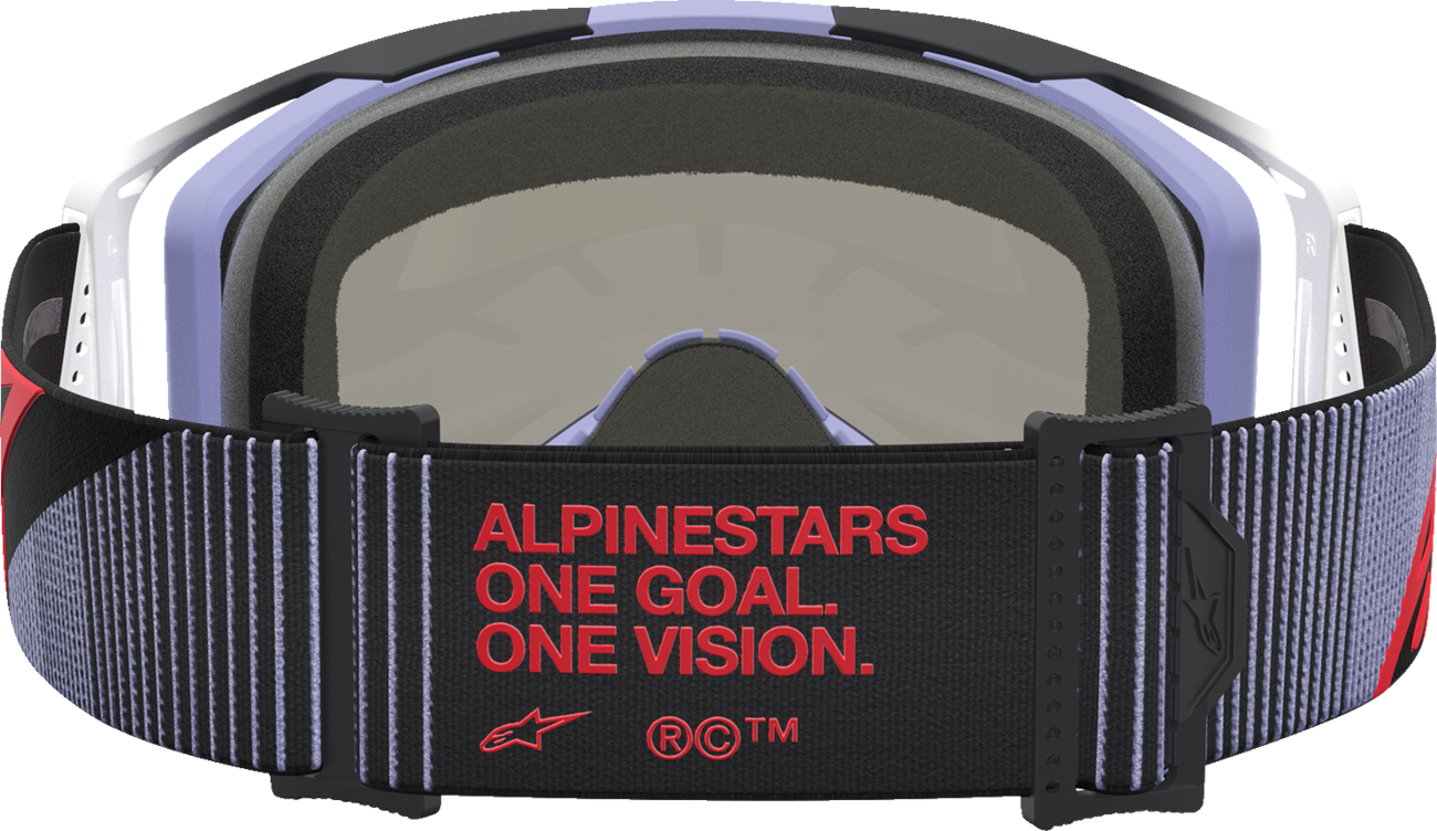ALPINESTARS GOGGLES Vision 8 Goggle - Maven - Lavender/Black - Pink Mirror Lens 5101627-3234