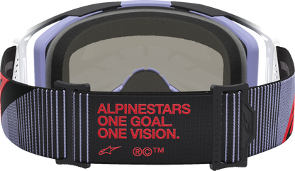 ALPINESTARS GOGGLES Vision 8 Goggle - Maven - Lavender/Black - Pink Mirror Lens 5101627-3234