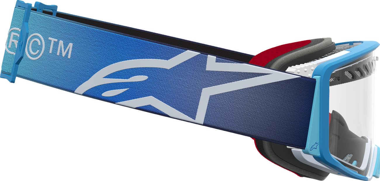 ALPINESTARS GOGGLES Supertech Goggle - Dura Air Fluid - Blue Fade - Clear Lens 5100127-7364