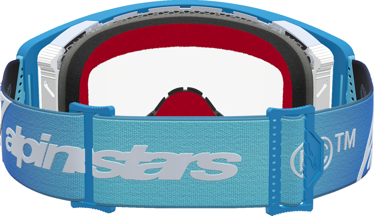 ALPINESTARS GOGGLES Supertech Goggle - Dura Air Fluid - Blue Fade - Clear Lens 5100127-7364