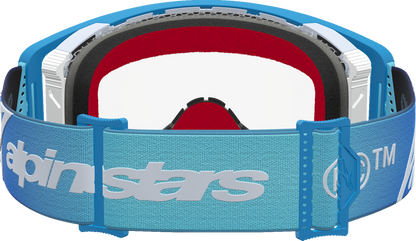 ALPINESTARS GOGGLES Supertech Goggle - Dura Air Fluid - Blue Fade - Clear Lens 5100127-7364