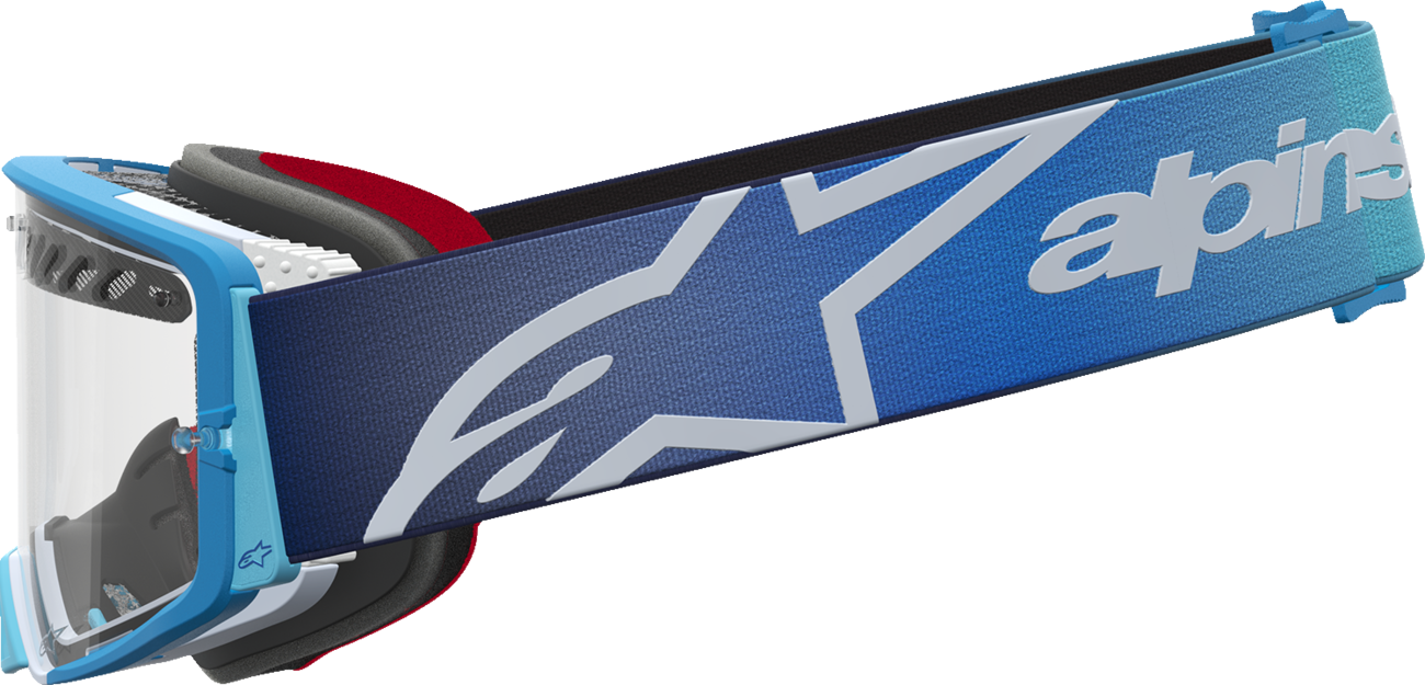 ALPINESTARS GOGGLES Supertech Goggle - Dura Air Fluid - Blue Fade - Clear Lens 5100127-7364