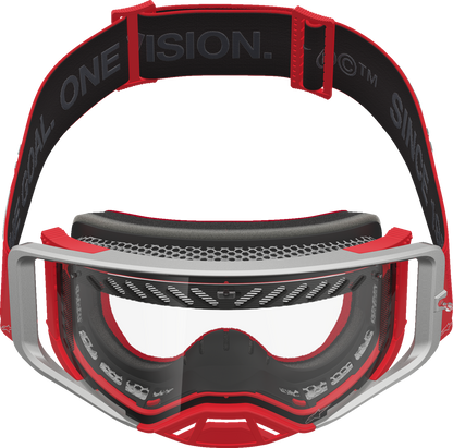 ALPINESTARS GOGGLES Supertech Goggle - Dura Air Fluid - Red/Silver - Clear Lens 5100127-3246