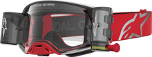 ALPINESTARS GOGGLES Supertech Goggle - Firma - Roll-Off - Red/Silver - Clear Lens 5100227-3246