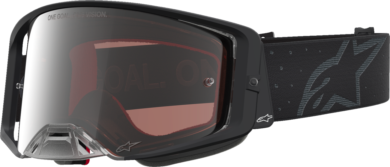 ALPINESTARS GOGGLES Supertech Goggle - Cloak - Black - Silver Mirror Lens 5100427-1456