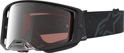 ALPINESTARS GOGGLES Supertech Goggle - Cloak - Black - Silver Mirror Lens 5100427-1456