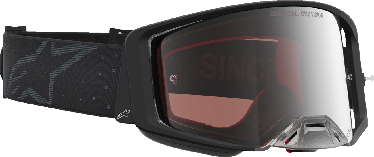 ALPINESTARS GOGGLES Supertech Goggle - Cloak - Black - Silver Mirror Lens 5100427-1456