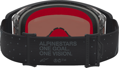 ALPINESTARS GOGGLES Supertech Goggle - Cloak - Black - Silver Mirror Lens 5100427-1456