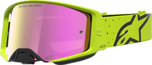 ALPINESTARS GOGGLES Supertech Goggle - Vesta - Fluo Yellow/Black - Pink Mirror Lens 5100727-5002