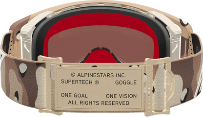 ALPINESTARS GOGGLES Supertech Goggle - Lone - Camo Desert - Gold Mirror Lens 5100627-8068