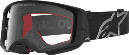 ALPINESTARS GOGGLES Supertech Goggle - Vesta - Matte Black/Silver - Clear Lens 5100827-1745