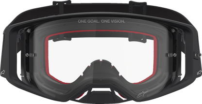 ALPINESTARS GOGGLES Supertech Goggle - Vesta - Matte Black/Silver - Clear Lens 5100827-1745