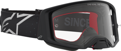 ALPINESTARS GOGGLES Supertech Goggle - Vesta - Matte Black/Silver - Clear Lens 5100827-1745