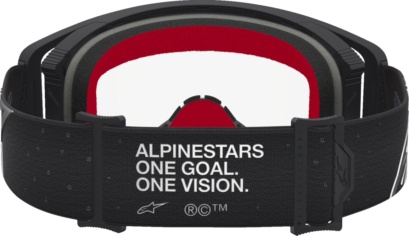 ALPINESTARS GOGGLES Supertech Goggle - Vesta - Matte Black/Silver - Clear Lens 5100827-1745