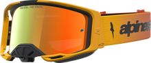 ALPINESTARS GOGGLES Vision 8 Goggle - Amber - Fire Red/Black - Red Mirror Lens 5101427-3235