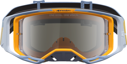ALPINESTARS GOGGLES Vision 8 Goggle - Maven - Dust Blue/Orange - Silver Mirror Lens 5101627-7366