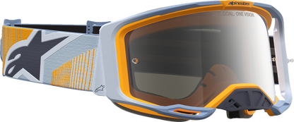 ALPINESTARS GOGGLES Vision 8 Goggle - Maven - Dust Blue/Orange - Silver Mirror Lens 5101627-7366