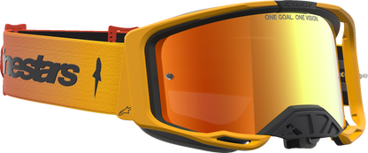ALPINESTARS GOGGLES Vision 8 Goggle - Amber - Fire Red/Black - Red Mirror Lens 5101427-3235
