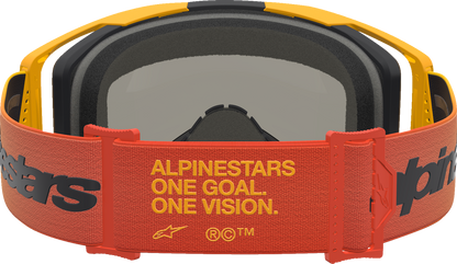 ALPINESTARS GOGGLES Vision 8 Goggle - Amber - Fire Red/Black - Red Mirror Lens 5101427-3235