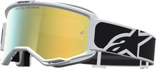 ALPINESTARS GOGGLES Vision 5 Goggle - Rora - Black/White - Gold Mirror Lens 5101927-1762