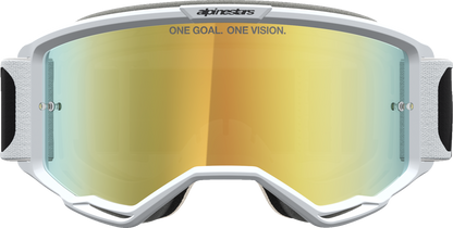 ALPINESTARS GOGGLES Vision 5 Goggle - Rora - Black/White - Gold Mirror Lens 5101927-1762