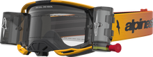 ALPINESTARS GOGGLES Vision 8 Goggle - Amber - Roll-Off - Yellow/Red/Black - Clear Lens 5103327-5009