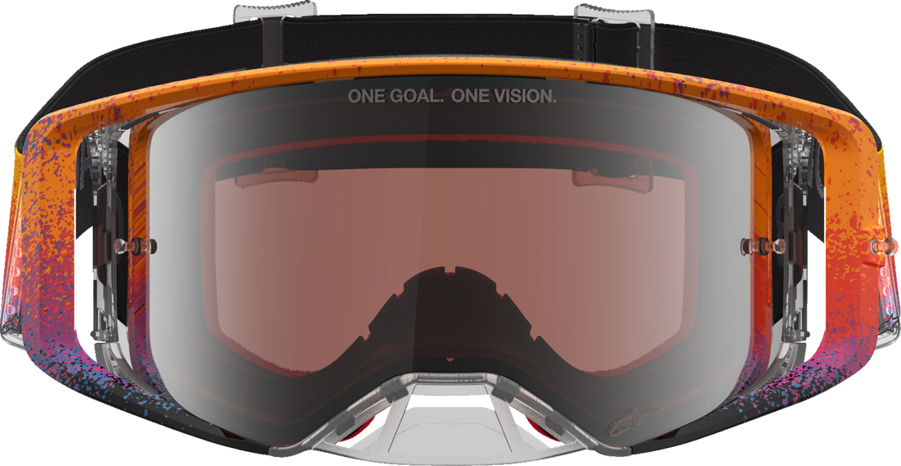 ALPINESTARS GOGGLES Supertech Goggle - Black Hole - Limited - Fire Red/Black - Silver Mirror Lens 5101327-3232