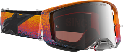 ALPINESTARS GOGGLES Supertech Goggle - Black Hole - Limited - Fire Red/Black - Silver Mirror Lens 5101327-3232