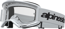 ALPINESTARS GOGGLES Vision 3 Goggle - Wordmark - White/Black - Clear Lens 5103325-2097