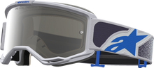 ALPINESTARS GOGGLES Vision 5 Goggle - Drag - LT Lilac/Blue - Silver Mirror Lens 5101727-3244