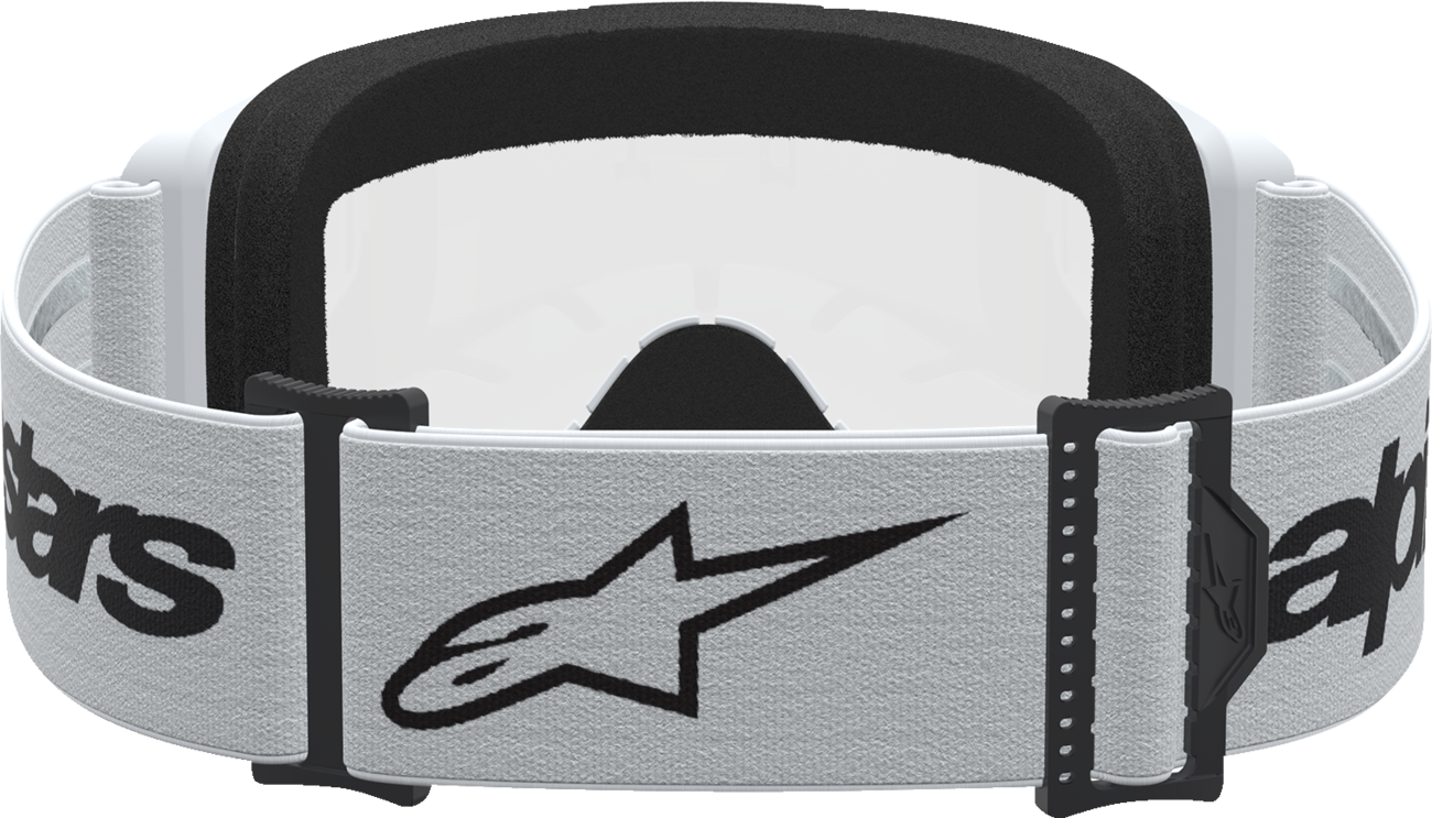 ALPINESTARS GOGGLES Vision 3 Goggle - Wordmark - White/Black - Clear Lens 5103325-2097