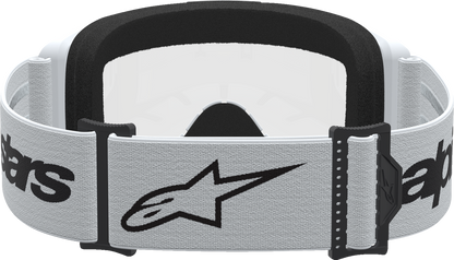 ALPINESTARS GOGGLES Vision 3 Goggle - Wordmark - White/Black - Clear Lens 5103325-2097