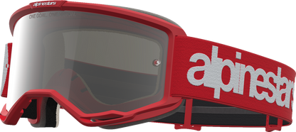 ALPINESTARS GOGGLES Vision 5 Goggle - Hone - Red/White - Silver Mirror Lens 5101827-3237